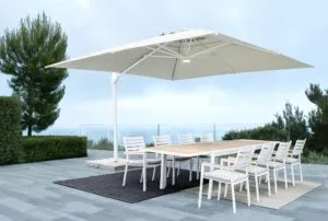Parasol do ogrodu EDEN WHITE 4x4