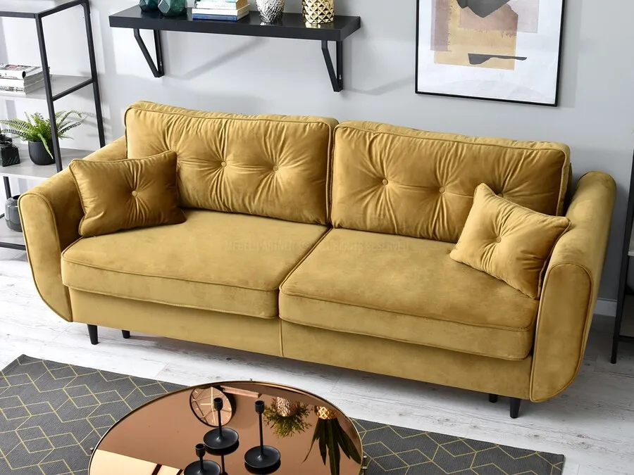 Sofa rozkładana BLINK - złoty
