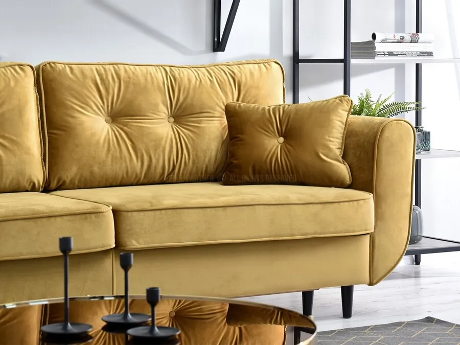 Sofa rozkładana BLINK - złoty