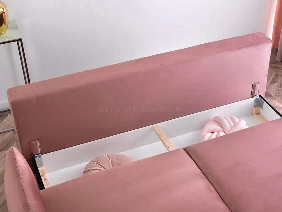 Sofa rozkładana LULU - różowy