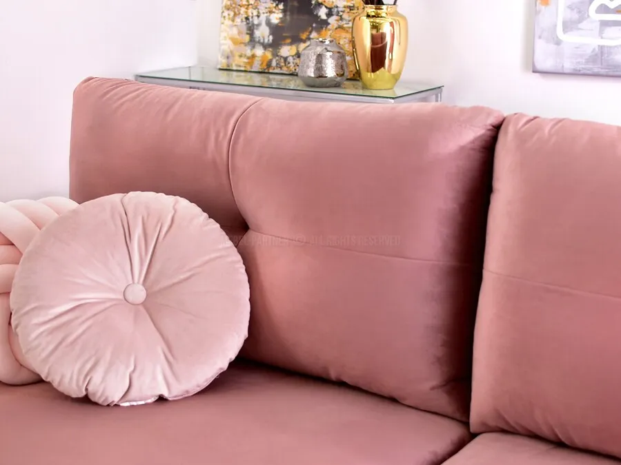 Sofa rozkładana LULU - różowy