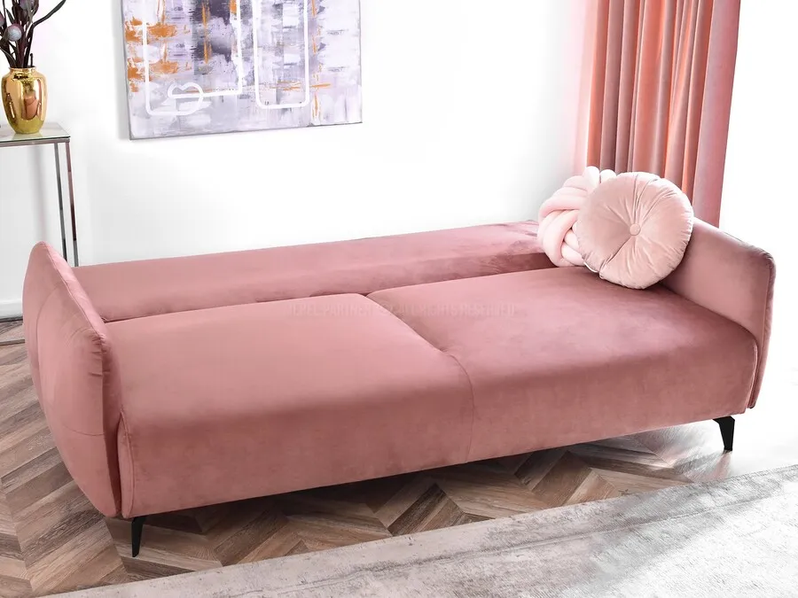Sofa rozkładana LULU - różowy
