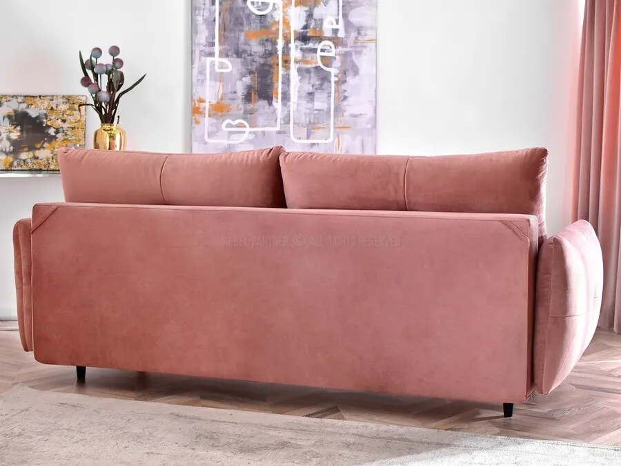 Sofa rozkładana LULU - różowy