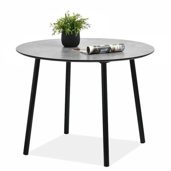 Stół okrągły VERDO 100 cm - beton