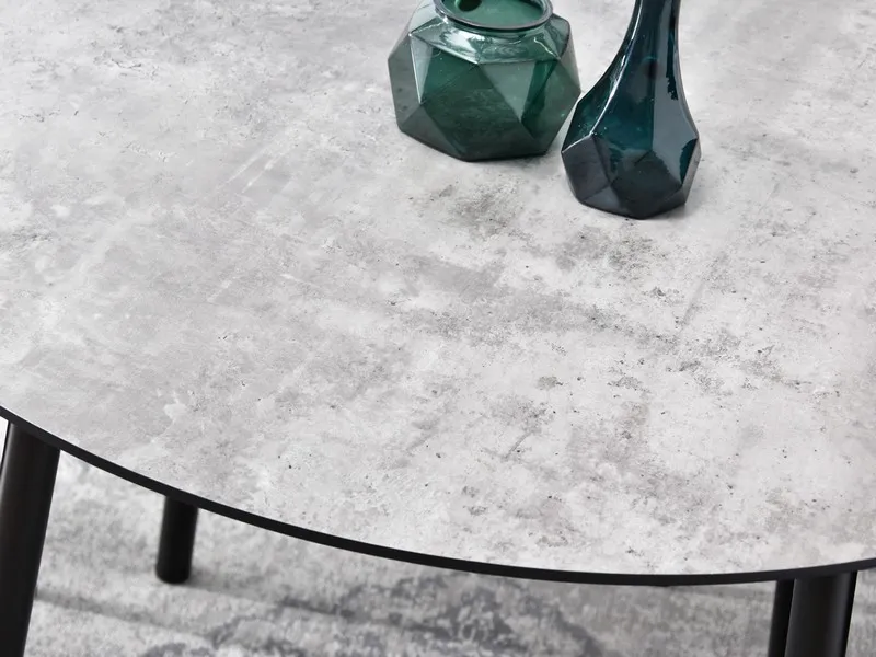 Stół okrągły VERDO 100 cm - beton