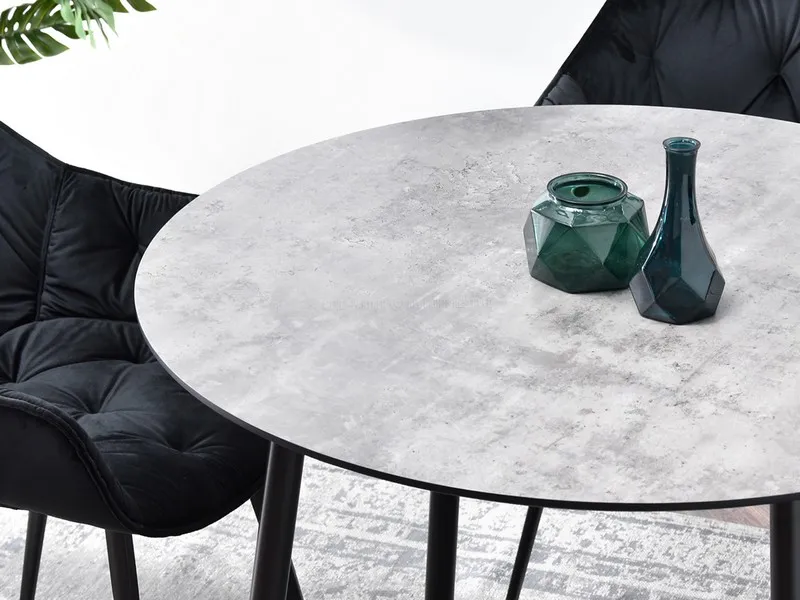 Stół okrągły VERDO 100 cm - beton