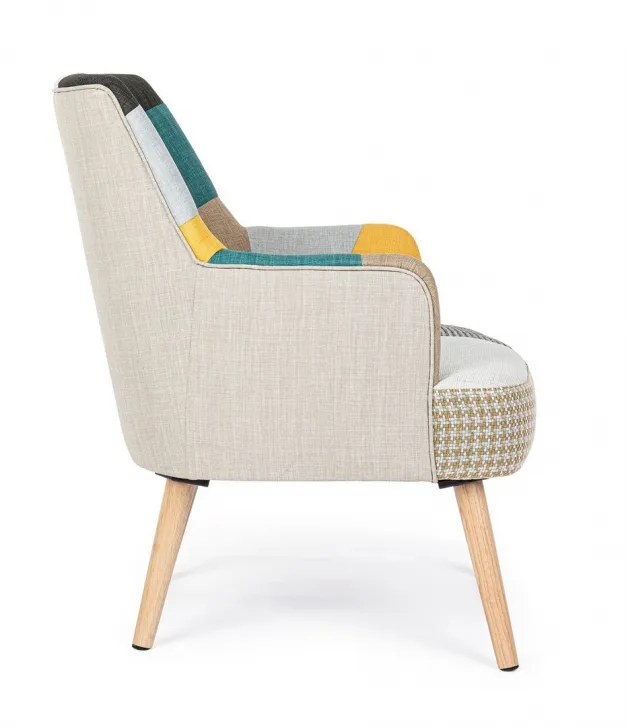 Fotel GALATEA - patchwork