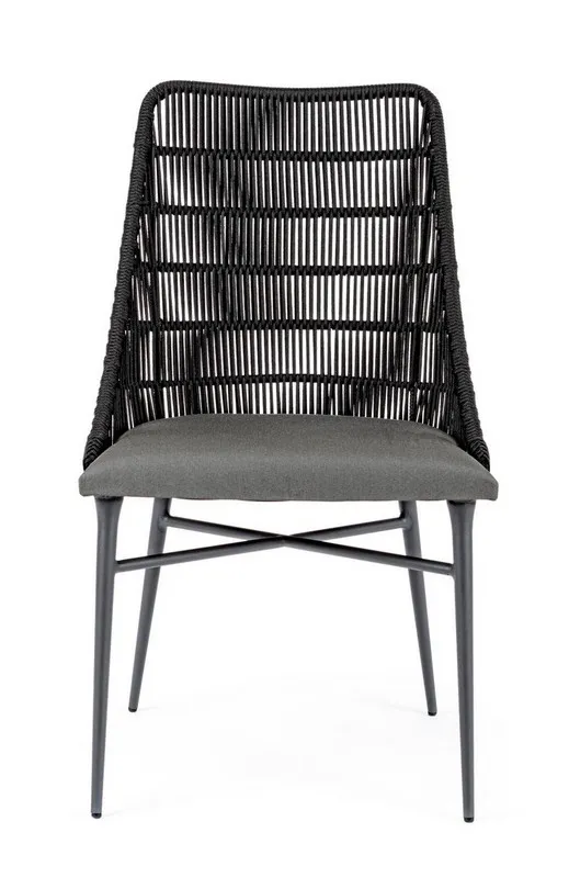 Krzesło ogrodowe TABLITA CHARCOAL - czarny/szary