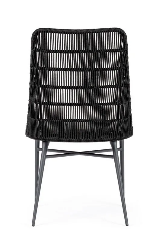 Krzesło ogrodowe TABLITA CHARCOAL - czarny/szary