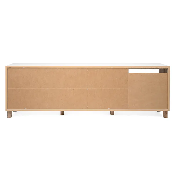 Komoda 3-drzwiowa MENORCA 200 cm - biały/dąb