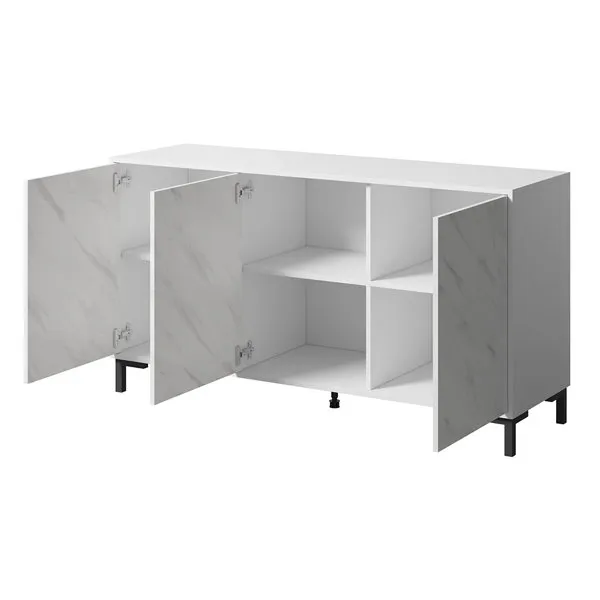 Komoda 3-drzwiowa LATINA 150 cm - biały mat