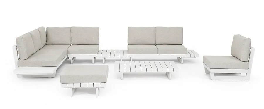 Sofa ogrodowa INFINITY - kremowy/biały