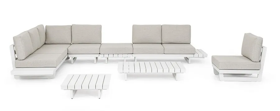 Sofa ogrodowa INFINITY - kremowy/biały