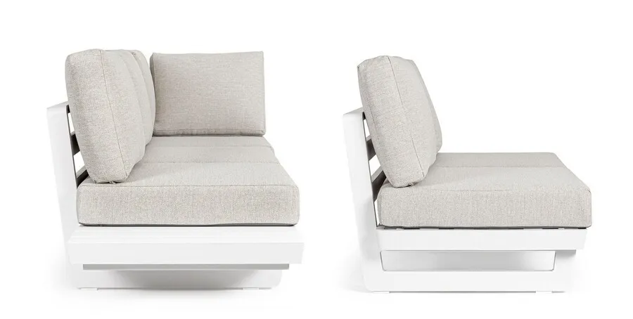 Sofa ogrodowa INFINITY - kremowy/biały