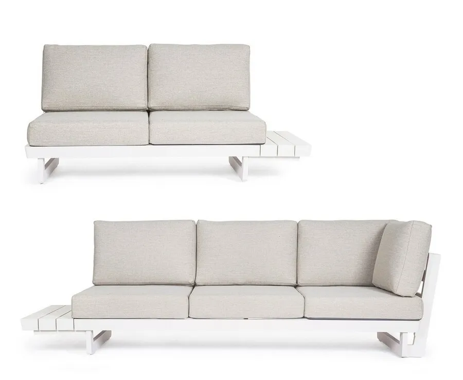 Sofa ogrodowa INFINITY - kremowy/biały