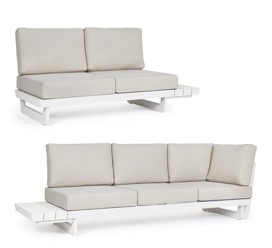 Sofa ogrodowa INFINITY - kremowy/biały
