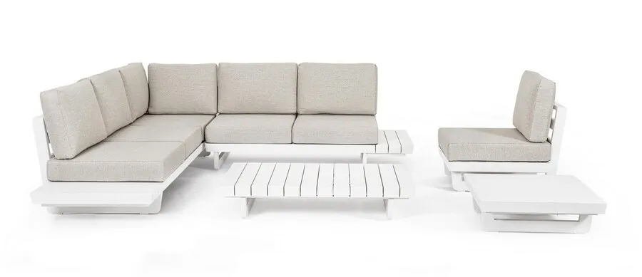 Sofa ogrodowa INFINITY - kremowy/biały