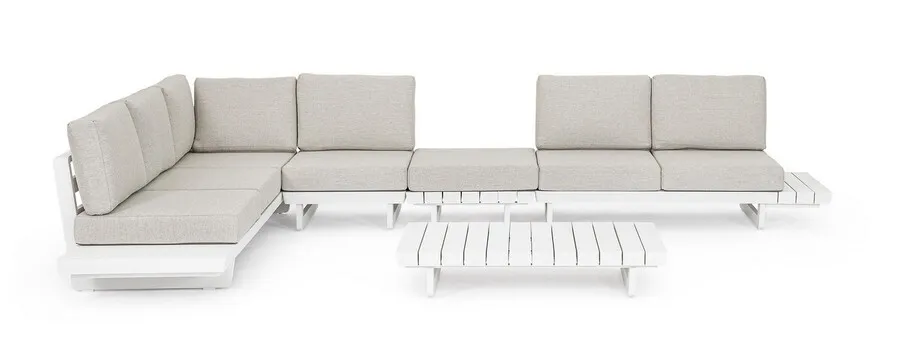 Sofa ogrodowa INFINITY - kremowy/biały