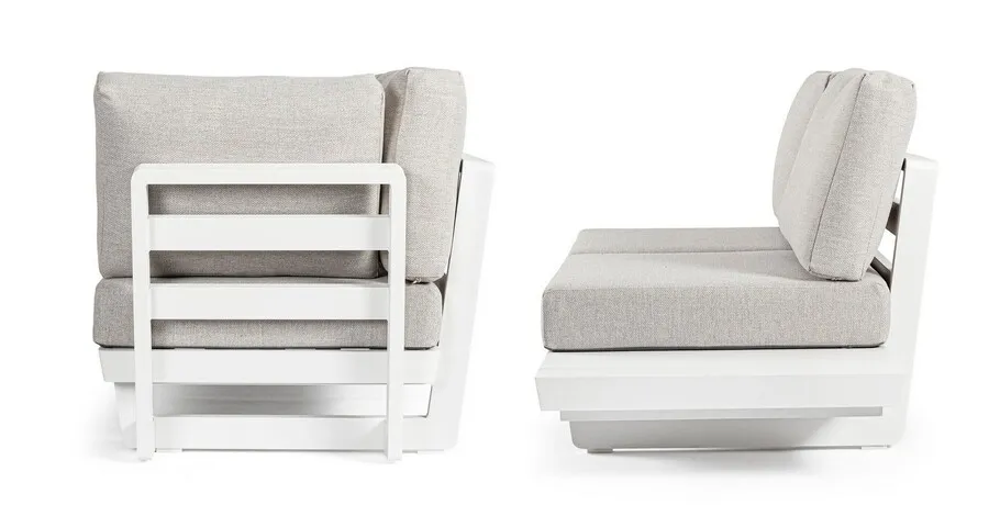 Sofa ogrodowa INFINITY - kremowy/biały