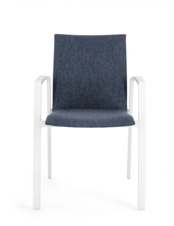 Krzesło ogrodowe ODEON WHITE-DENIM