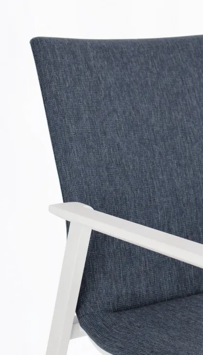 Krzesło ogrodowe ODEON WHITE-DENIM