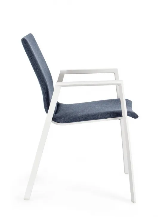 Krzesło ogrodowe ODEON WHITE-DENIM