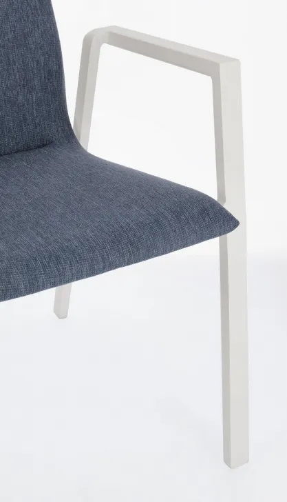 Krzesło ogrodowe ODEON WHITE-DENIM