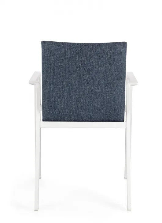 Krzesło ogrodowe ODEON WHITE-DENIM