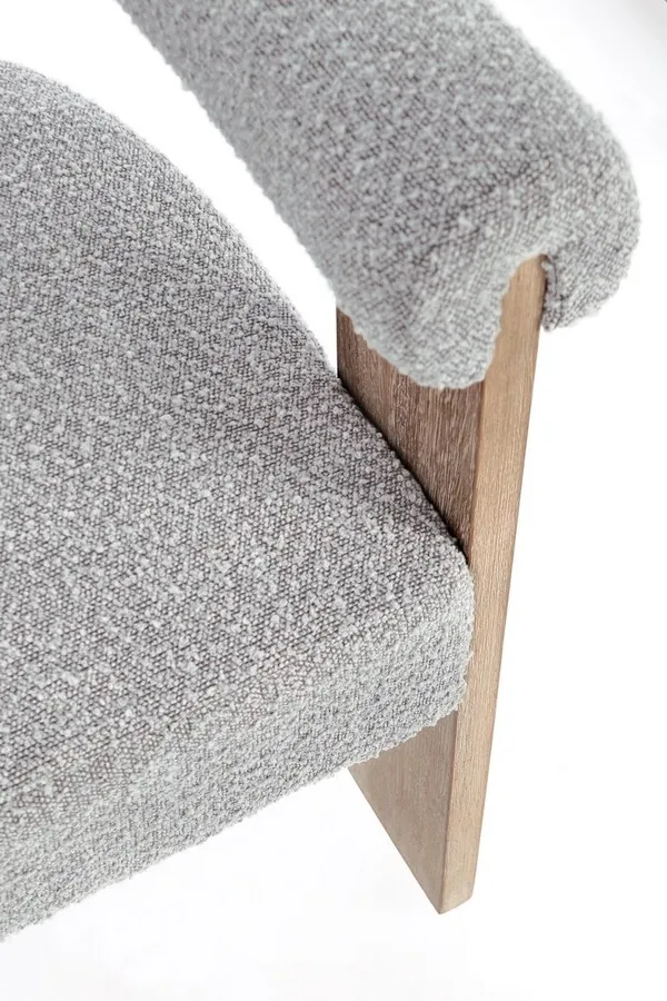 Krzesło AGAPE NATURAL GREY - szary/naturalny