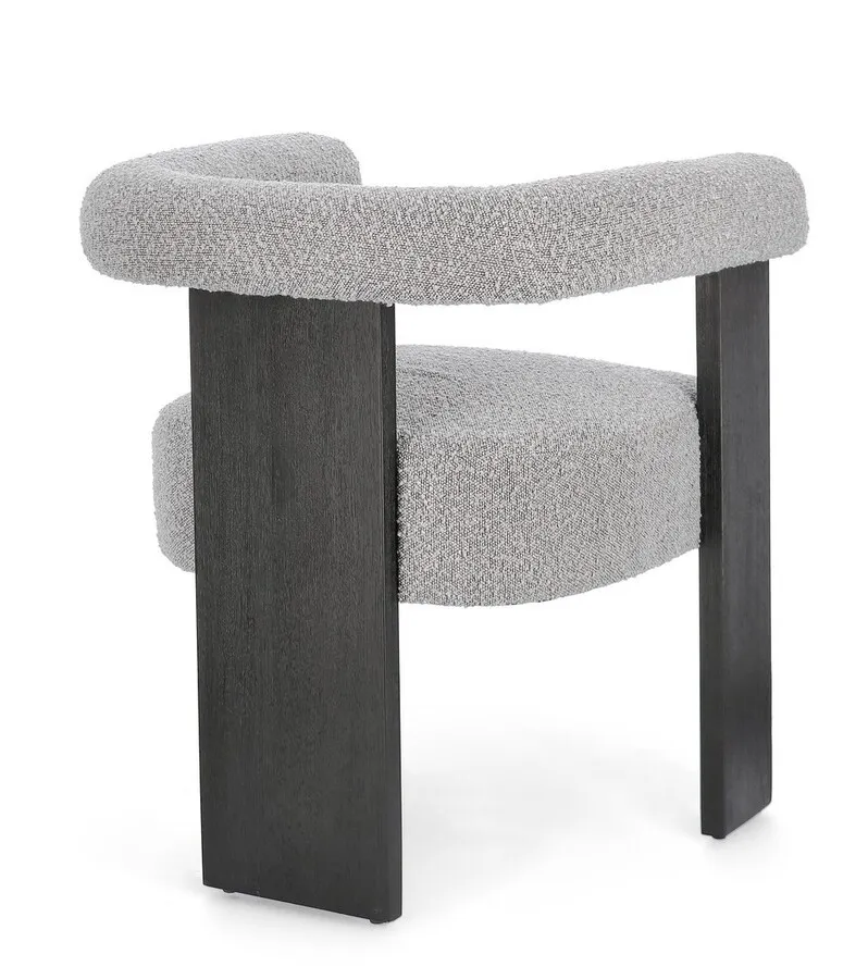 Krzesło AGAPE BLACK GREY - szary/czarny