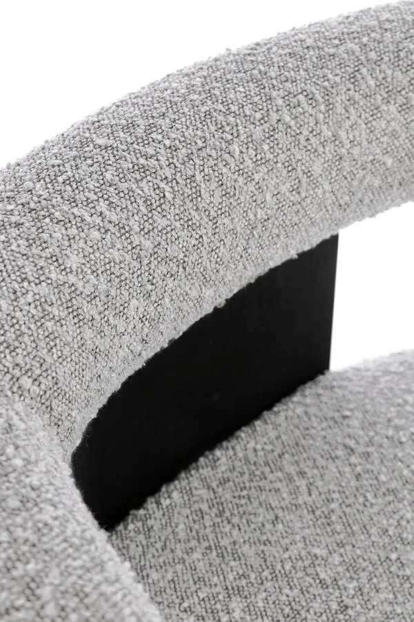 Krzesło AGAPE BLACK GREY - szary/czarny