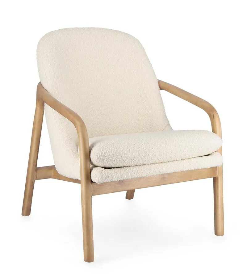 Fotel ELAIDE PURE - kremowy