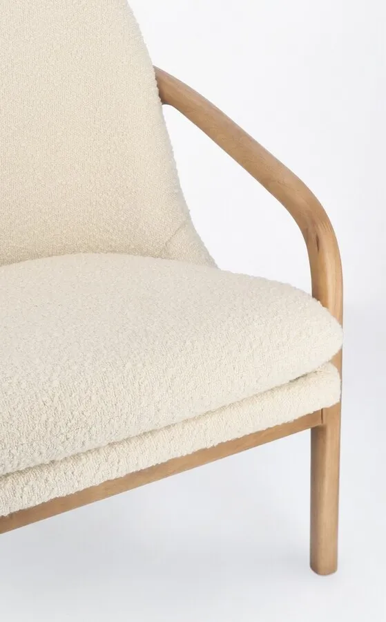 Fotel ELAIDE PURE - kremowy
