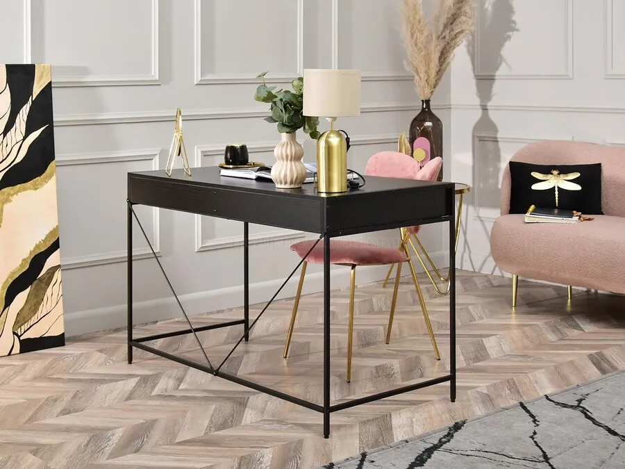 Biurko minimalistyczne UNIF - czarny