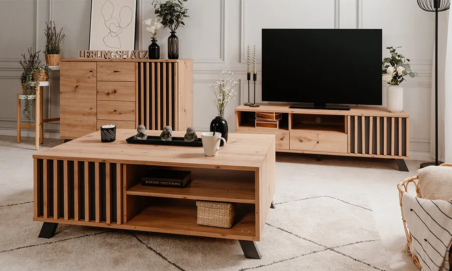 Szafka RTV MEDAN - dąb artisan