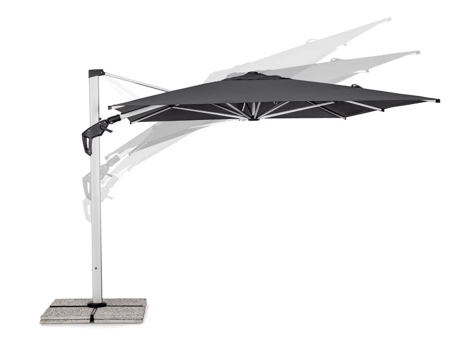 Parasol ogrodowy ARIES GREY 3x4