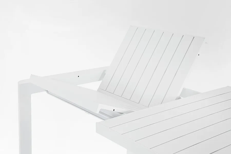 Stół rozkładany KIPLIN WHITE 180-240x100 - biały