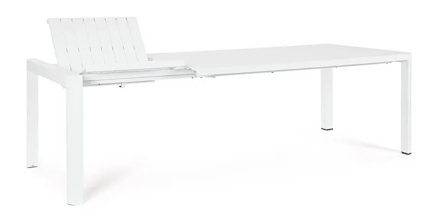 Stół rozkładany KIPLIN WHITE 180-240x100 - biały