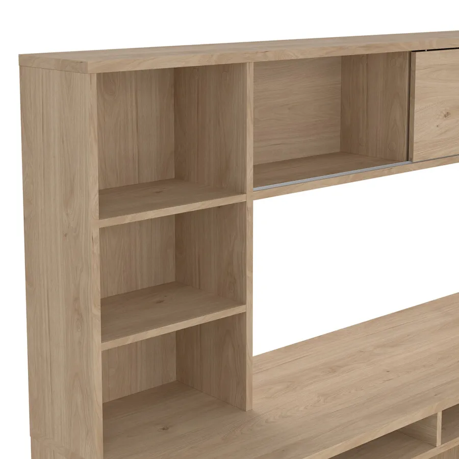 Biurko z nadstawką FUNCTION PLUS - jackson hickory