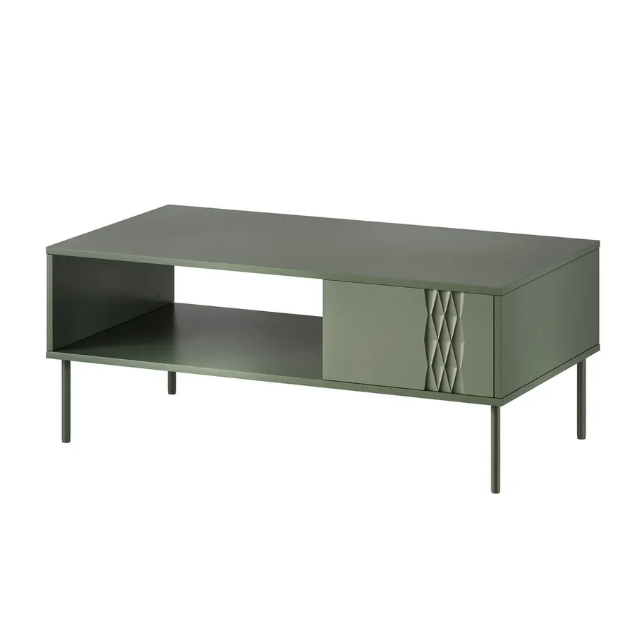 Stolik kawowy AURELIA 100x60 - zielony mat