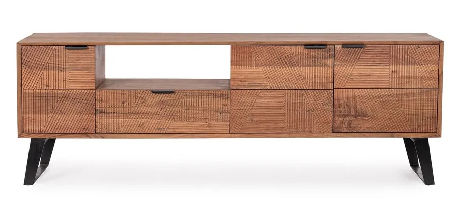 Szafka RTV drewniana ISAR 3DO-1DR - akacja