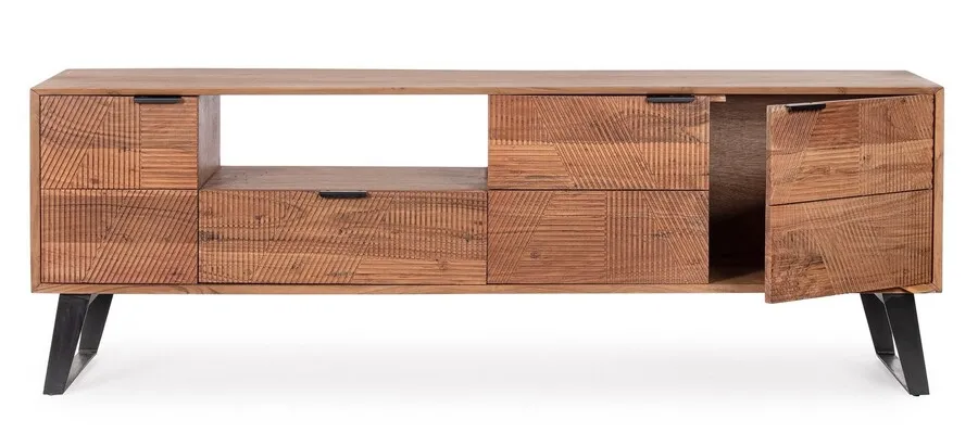 Szafka RTV drewniana ISAR 3DO-1DR - akacja
