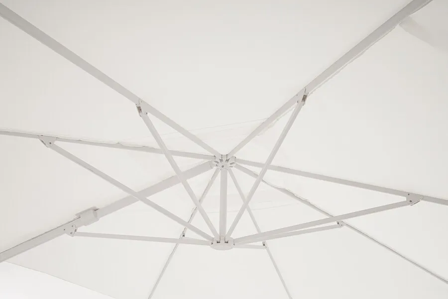 Parasol ogrodowy VEGA 3x4 - biały