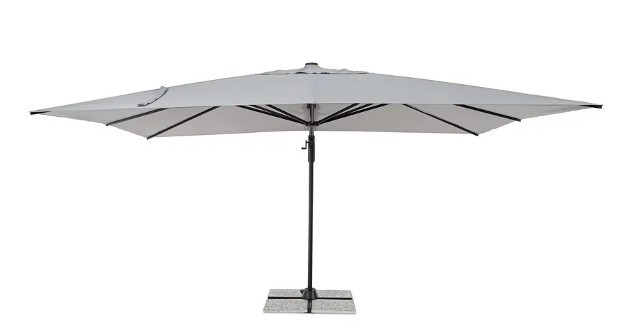 Parasol ogrodowy VEGA 3x3 - jasny szary