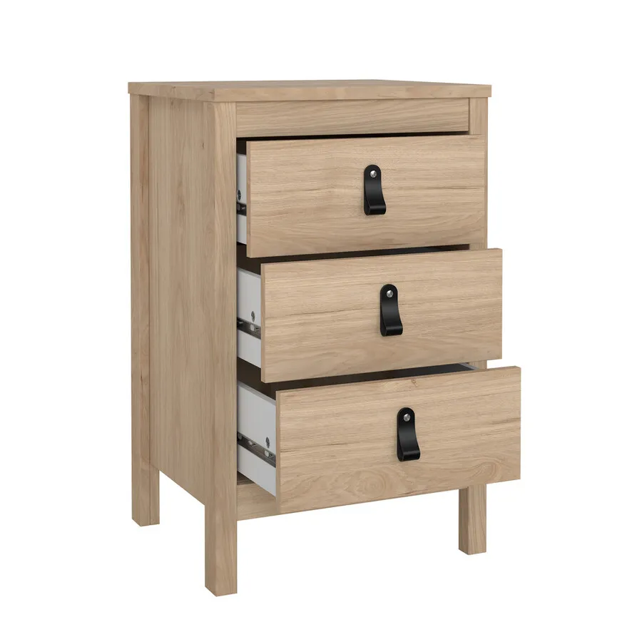 Szafka nocna MADRID 3 szuflady - jackson hickory