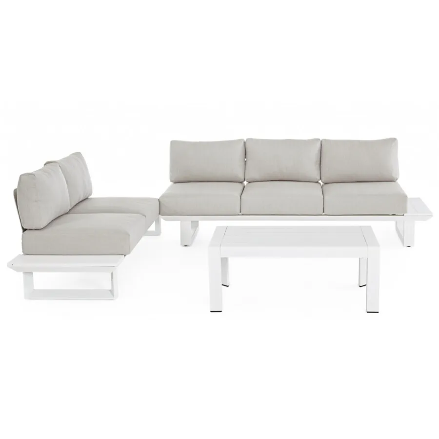 Zestaw mebli ogrodowych KONNOR WHITE