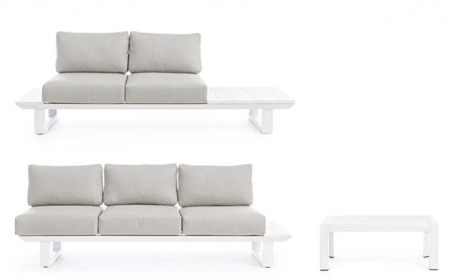 Zestaw mebli ogrodowych KONNOR WHITE