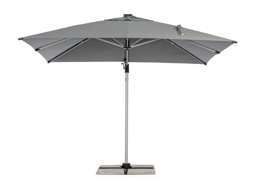 Parasol ogrodowy INES LED 3x3 - ciemny szary