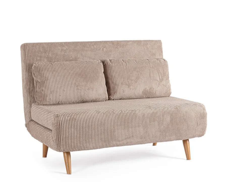 Sofa 2-osobowa rozkładana WALKER BEIGE - beżowy