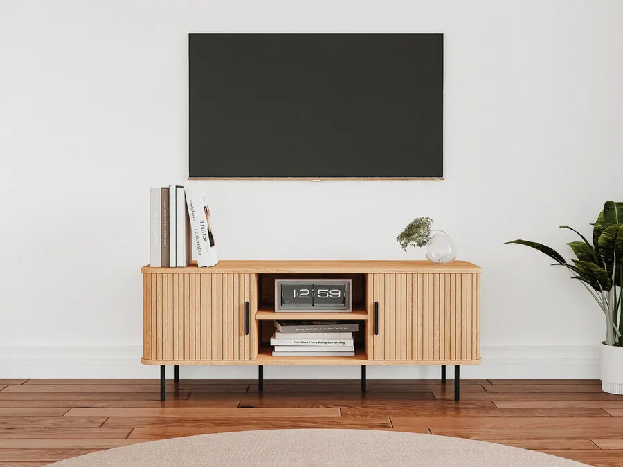 Szafka RTV 2-drzwiowa KASJA 120 cm - dąb
